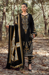 MARIA B DHANAK UNSTITCH DRESS V715